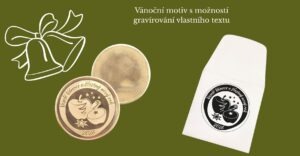 Vánoční mince + gravírování